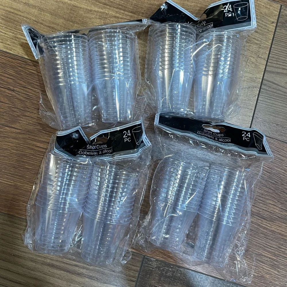 4 Packs of Disposable Shot Glasses
